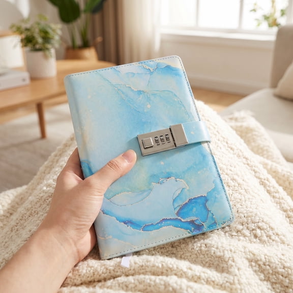 FOMIYES Notebooks Diary Locking Journal For Adults Diary Small Notepad With Lock Notebook Journal With Lock Creative Password Diary With Lock