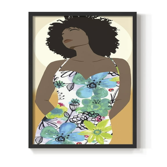 You Go Woman I Framed Print - Solid Wood in Single Picture Frame Solid Wood 2 Framed Print