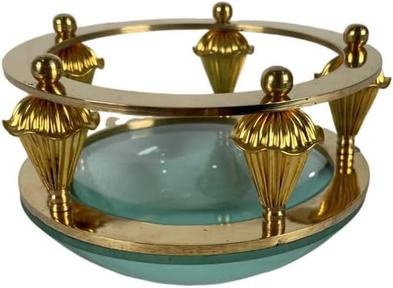 Antique Desk Magnifier Glass Paperweights Magnifying Glass for Reading Book Traditional Brass Magnifying Glass Desktop