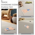 thumbnail image 3 of Juego de 2 vías de tren de madera con desvío y vía curva para niños pequeños. Compatible con las principales marcas de trenes de madera. Ideal para crear circuitos de trenes., 3 of 8