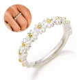 thumbnail image 1 of Anillos De Margaritas Pequeñas Vintage Para Mujer, Anillo De Apertura Ajustable, Joyería Femenina, Regalo Para Navidad, Cumpleaños, Día De San Valentín Cateissary AP005735-00, 1 of 6