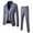 Grey, variant on Baqcunre Suits for Men, Men's Suit Slim 3 Piece Suit Business Wedding Party Jacket Vest & Pants Coat Blazer for Men Tops for Men, A Suit Black XL
