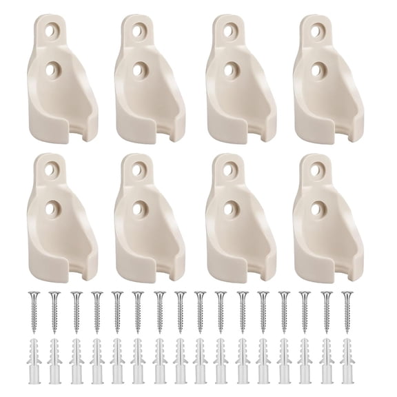 Tizuqe 8pcs Windproof Shade Clip Plastic Mounts for Outdoor Indoor Curtains
