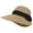 Brown, variant on yunLXY Under $5 Beige Beach Sun Straw Hats for Women, UPF 50+ UV Sun Protection Wide Brim Summer Straw Hat Foldable Packable Roll up Cap