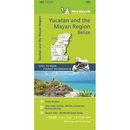 Michelin zoom yucatan and the mayan region belize: (Best Mayan Ruins Belize)