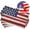 Darkblue, variant on Farmhouse USA Flag Placemats Set of 6, 4th of July Non-Skid Place Mats, Holiday Table Mats, Washable Stain-Resistance Tablemats for Party/Dining Room/Kitchen Decorations