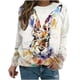 thumbnail image 1 of Camisas de mujer con estampado gráfico de manga larga con cuello redondo, sudadera, suéter, tops cómodos Fridja  hkj1596, 1 of 4