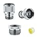 thumbnail image 3 of ZESE Quick Connect Sink Faucet Adapter, Shower/Garden Hose Connector, Chrome, 3 of 4