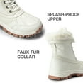 thumbnail image 3 of BURUDANI Women’s Waterproof Mid-Calf Duck Snow Boots Warm Faux Fur FuzzyGo Bold Winter Boots for Outdoor, 3 of 7