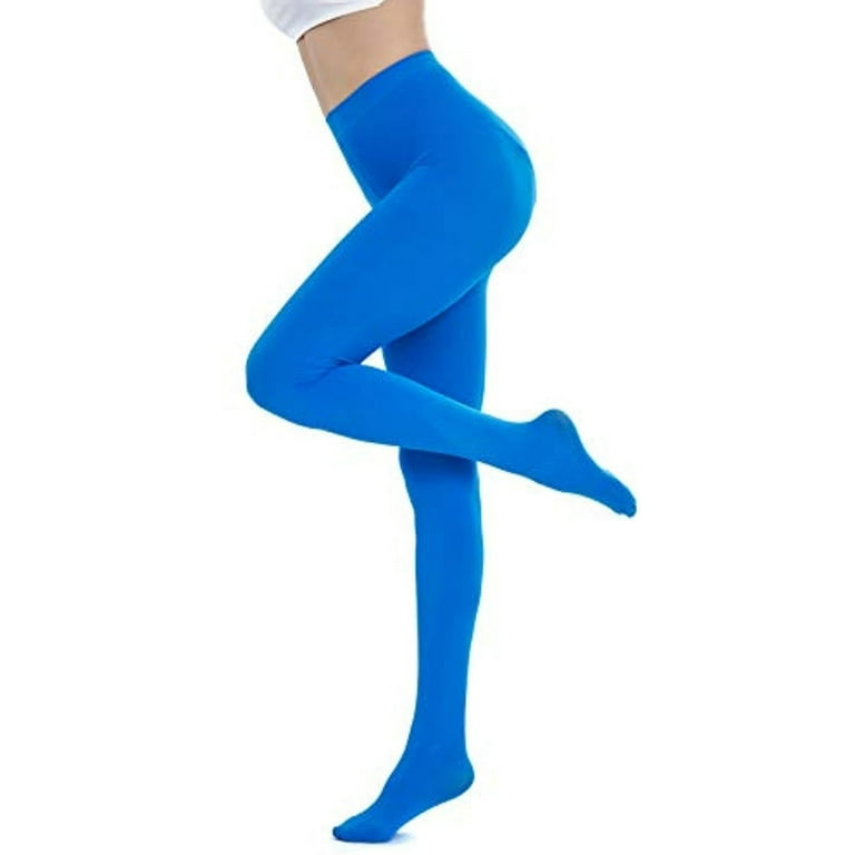 Women s Solid Colored Full Footed Tights Pantyhose Vibrant Color Opaque Fashion Tights Hosiery