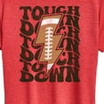 thumbnail image 3 of Instant Message - Football Lightning Bolt Touchdown - Women's Short Sleeve Graphic T-Shirt, 3 of 6