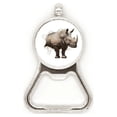 thumbnail image 1 of Animal Paper Break Shocks Rhinocéros Ouvre-Bouteille en Métal pour Bière en Acier Inoxydable, 1 of 3