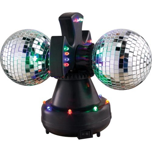Visual Effects V0235 Ve Mirror Ball Duo Led Twin Rotating Mir