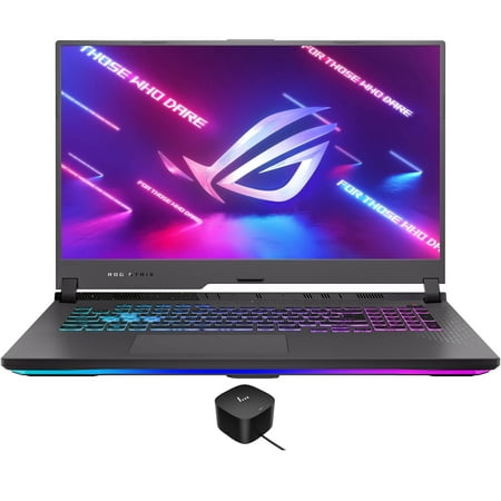 ASUS ROG Strix G17 Gaming/Entertainment Laptop (AMD Ryzen 9 6900HX 8-Core, 17.3in 240Hz 2K Quad HD (2560x1440), NVIDIA GeForce RTX 3070 Ti, Win 11 Home) with 120W G4 Dock
