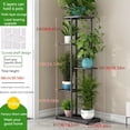 thumbnail image 4 of 1 Pack, 5 Layers Wrought Iron Flower Rack Can Hold 6 Pots Perfect For Balcony, Succulent Plants And Home Decor Simple Assembly Plant Stand For Living Room, 4 of 18