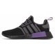 thumbnail image 3 of Adi-das NMD R1 Black Active Purple Grey Kings Ravens GW5664 Men's Shoe Size 10.5, 3 of 6