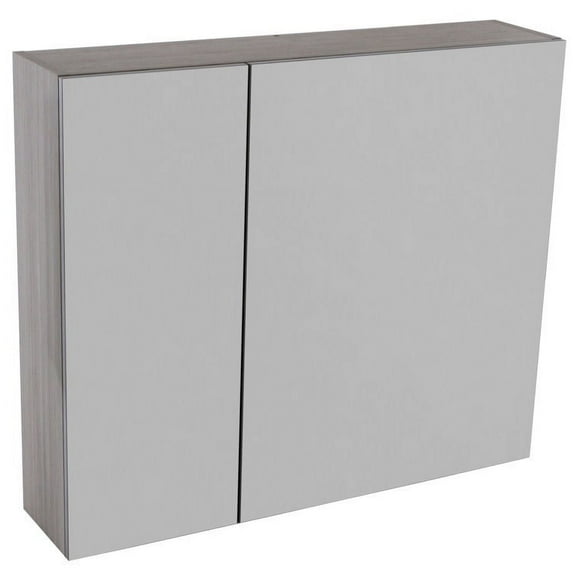 Nameeks ACF S720-Larch Canapa Single 35-3/8" X 30-5/16" Lighted Frameless 2 Door Medicine