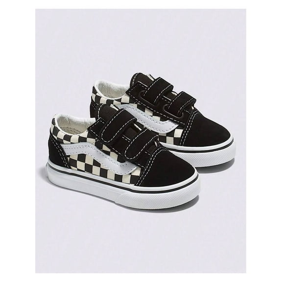 Vans Old Skool V Primary Check Toddler Sneakers size 9