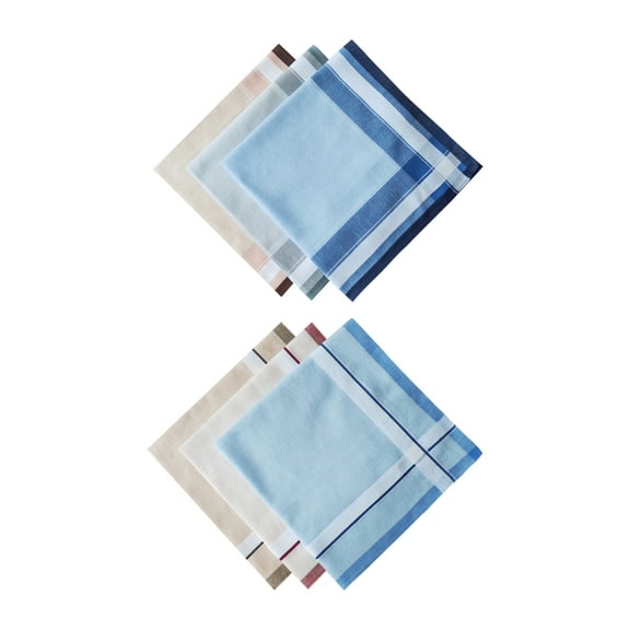 YIEMEEN 6PCS Set Cotton Men's Handkerchiefs Elegant And Comfortable Cotton Handkerchief