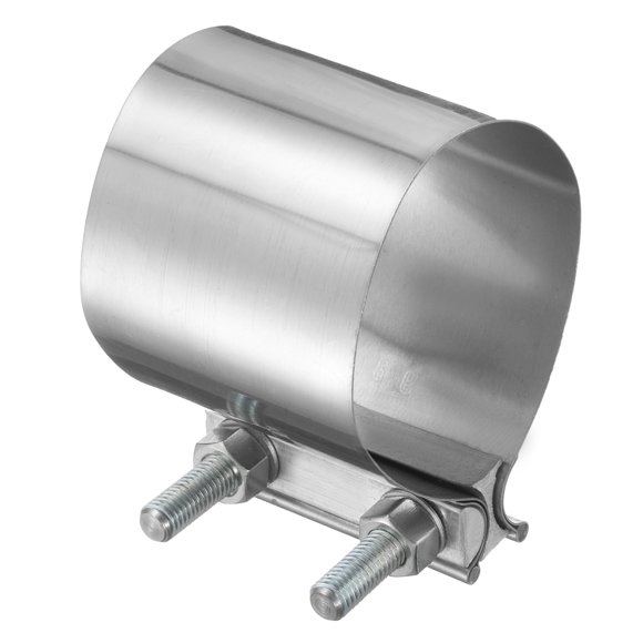 Exhaust Clamp 3.4" Stainless Steel Lap Joint Band Clamp Exhaust Pipes Connection with M10 Screws for Car Muffler Elbow Pipes