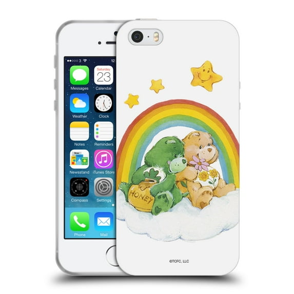 Head Case Designs Officially Licensed Care Bears Classic Rainbow 2 Soft Gel Case Compatible with Apple iPhone 5 / 5s / iPhone SE 2016