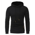 thumbnail image 1 of Fo Sweat à Capuche Classique Matelassé à Motif Carré pour Hommes (Noir, 3TG), 1 of 10