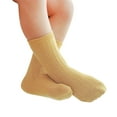thumbnail image 3 of BYHONG Children's Socks Boys and Girls Cotton Socks Double Needle Mid Calf Baby Baby Solid Color Socks Baby Socks Yellow XS, 3 of 5