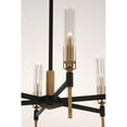 thumbnail image 3 of Maxim Flambeau 33" Wide Black and Brass 8-Light LED Chandelier, 3 of 5