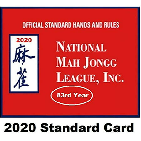 National Mah Jongg League 2020 Standard Size Card - Mah Jongg Card | Walmart Canada