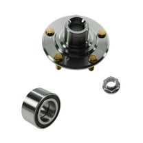 TRQ Wheel Bearing & Hub Front LH Driver RH Pass for 03-07 Accord 2.4L AT Auto BHA53227