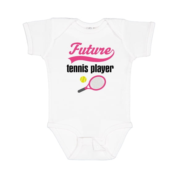 Inktastic Future Tennis Player Baby Girl Girls Baby Bodysuit