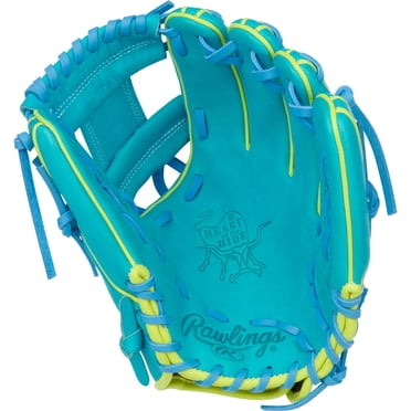Rawlings Heart of the Hide Infield Glove | 234U Pattern | 11.5-Inch | LHT | Teal/Yellow