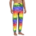 thumbnail image 4 of Kdxio Colorful Tie Dye Pattern Joggers,Sweatpants for Men with Pockets-Small, 4 of 5