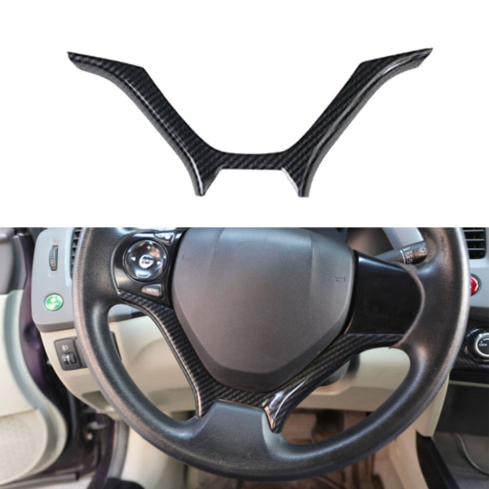 for HYUNDAI Elantra 2017-2019 Carbon fiber color Interior Steering Wheel Cover 
