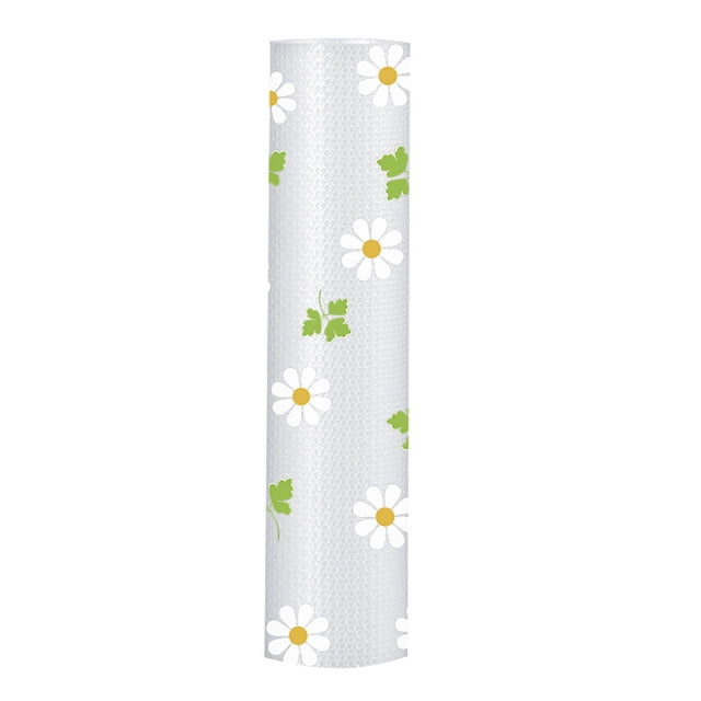 Shelf Liners for Kitchen Cabinets Refrigerator Pad, Refrigerator Pad, Shelf Pad, Floral Pattern Drawer Pad, Kitchen Cabinet Pad, Non Adhesive, Non Slip, Easy to Clean Pad, Waterproof Pad