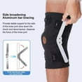 thumbnail image 3 of Hinged Knee Brace With Side Stabilizers Knee Immobilizer Adjustable Sports Knee ACL Tear For Arthritis Protector Meniscus PCL, 3 of 7