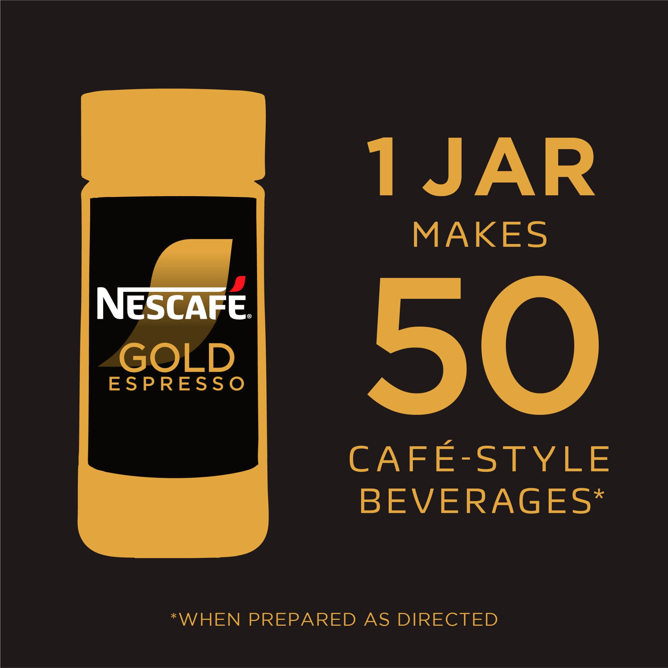 NESCAF√â, Decaf Espresso Instant Coffee, 3.17 oz, Up to 50 Cups