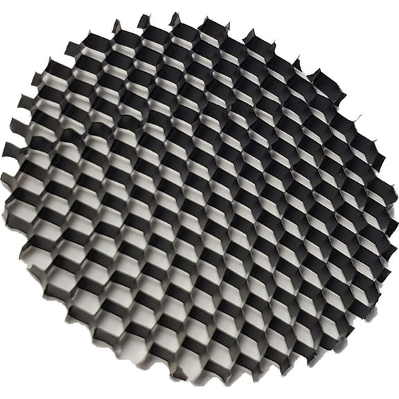 Ironsmith Lighting Products Black Aluminum Honeycomb Lighting Louver - MR16 Light Bulbs, Reduce Glares and Hotspots, for Halogen, LED Light Bulb Type Spot and Flood Light Fixture - Pack of 2