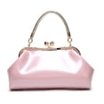 thumbnail image 2 of IELGY Fashion Ladies Patent Leather Handheld One Shoulder Slant Bag for Bridal Dinner, 2 of 12