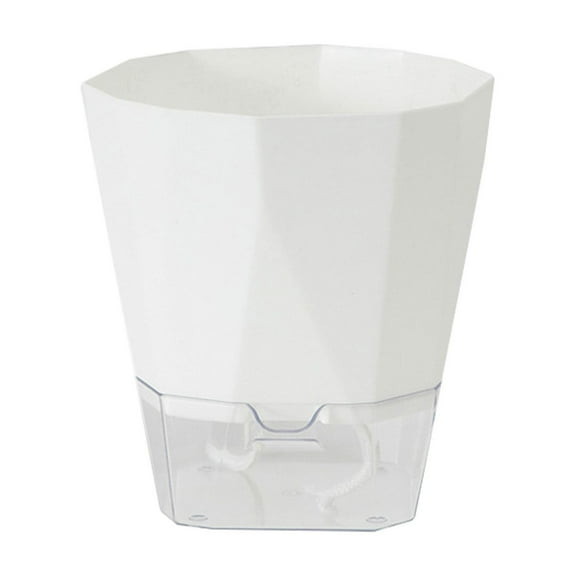 Self Watering Pots For Indoor Plants, 4.92 Inchplastic Self Watering Planter Pots With Wick Rope And Reservoir For Indoor Plants, African Violets, Herbs, Gardening Pots, Planters & Accessories,White