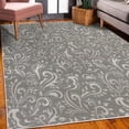 thumbnail image 3 of Vintage Decorative Rug, Monochrome Style Classic Victorian Inspired Rococo Motif Repetition, Quality Carpet for Bedroom Dorm and Living Room, 6 Sizes, Dimgray Pearl, by Ambesonne, 3 of 4