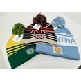 thumbnail image 5 of Couver 12 inch National Flag Color Acrylic Beanie with Pom Pom - Barcelona / Light Navy, 5 of 6