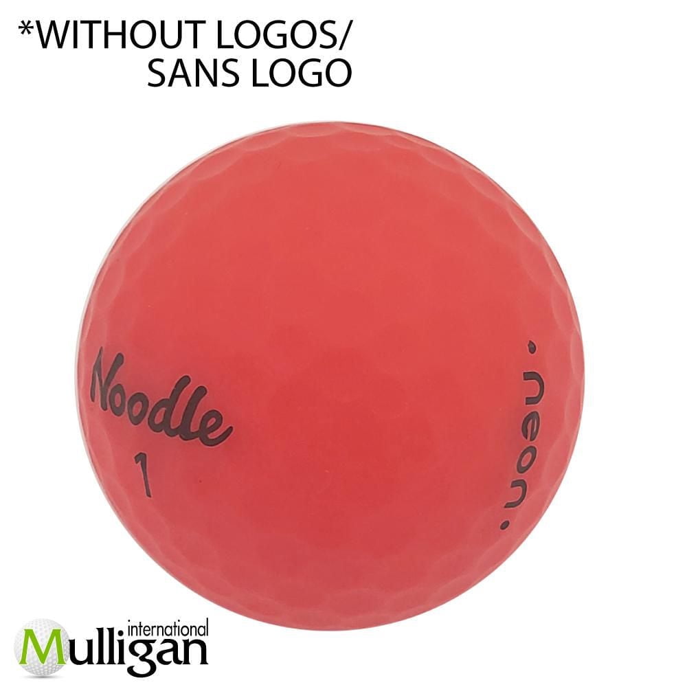 Mulligan - 48 balles de golf récupérées Noodle Neon 5A Pristine, Rouge