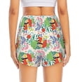 thumbnail image 2 of Lsque Mushroom and Frogs Printed Women's Running Shorts with Liner Pockets,Elastic Quick Dry Workout Athletic Gym Yoga Shorts,Womens High Waist Shorts-Medium, 2 of 9