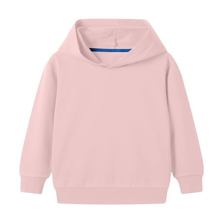 

Generic Toddler/kids Boys/girls Spring/autumn Hooded Long Sleeve Solid Color Sweatshirt Daily School Sporty Wear Clothes Gifts for Halloween Thanksgiving Day Christmas （3-4 Years Pink）