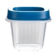 thumbnail image 2 of Mainstays Reusable Food Storage Container,  Extra-Small Square, Plastic 4-Pack, 4 Containers with Lids, 0.5 Cup, Ideal for Snacks and Sauces, 2 of 10