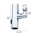 thumbnail image 2 of RKSTN The Stopcock Kitchen Faucet Protector Water Outlet Rotary Bubbler Booster Extension Water Nozzle Joint, 2 of 8