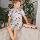 thumbnail image 4 of Balery Koi Fish Corals,Spring Summer Conjunto de Pijama Infantil de Manga Corta con Estampado – Ropa de Dormir de Algodón Suave-4X-Large, 4 of 6