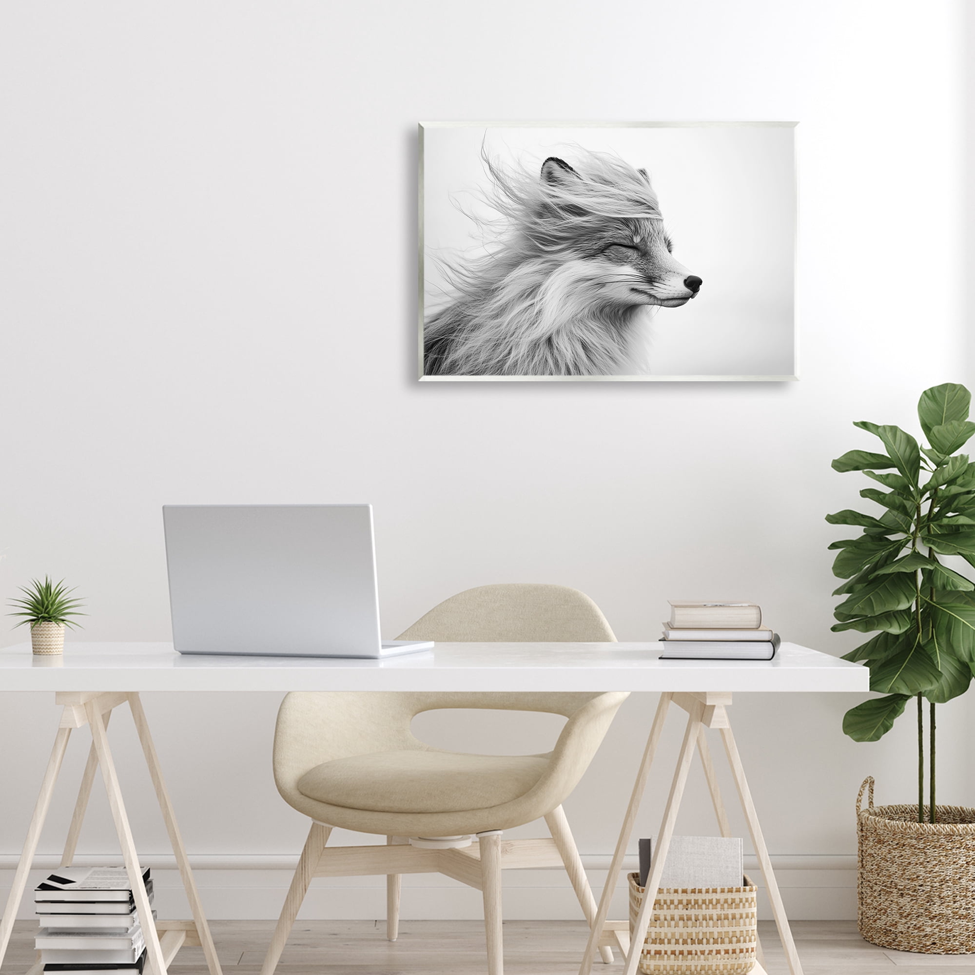 Stupell Industries Easy Breezy Fox Wall Plaque Art, design by Tina LeCour