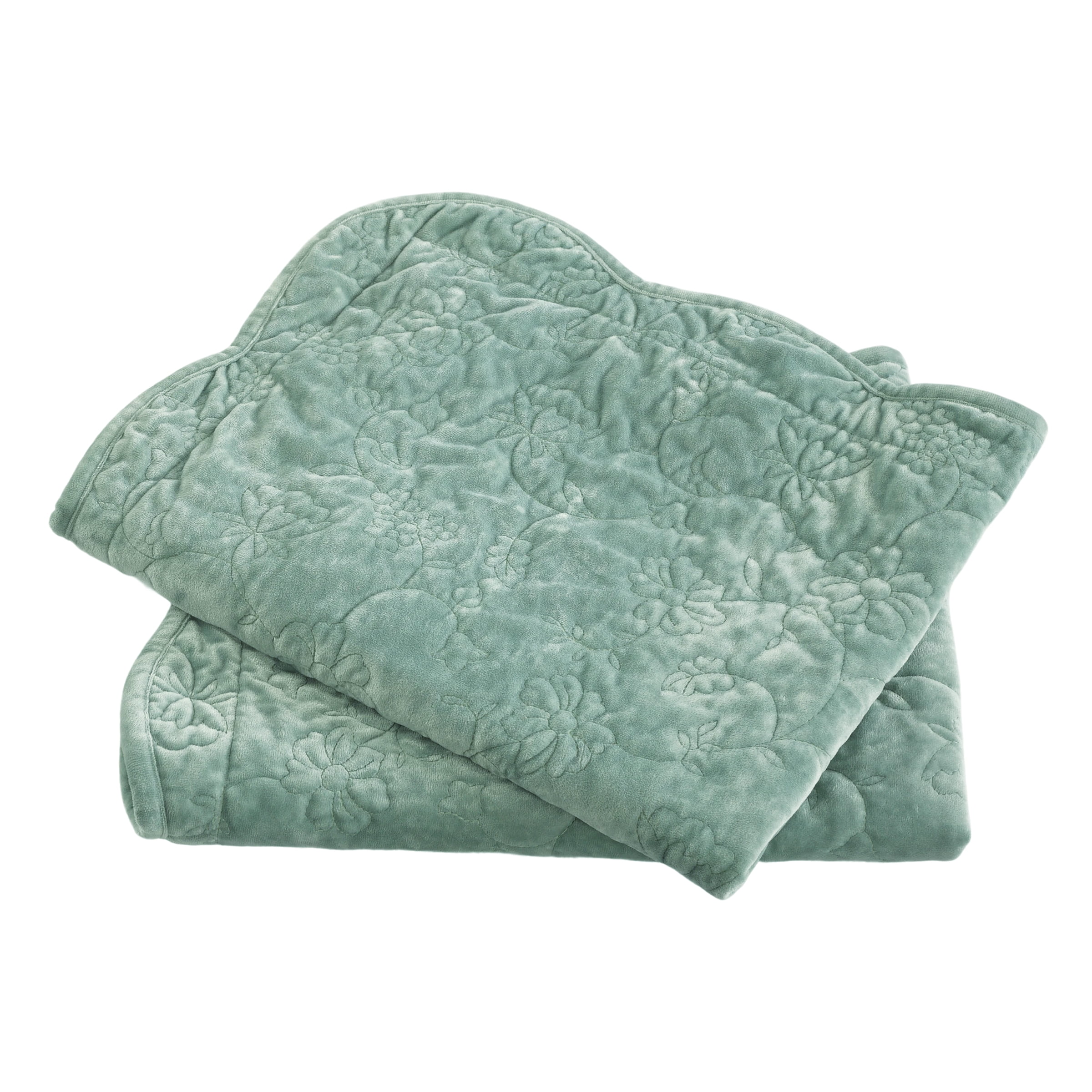 The Pioneer Woman Eloise Floral Velvet Pillow Shams, Standard, Green River, 2 Pack